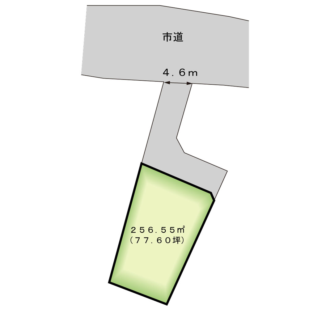 一関市赤荻字清水255-5　247-2　255-4　公図